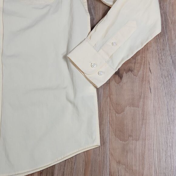 🧡FREE w/Purchase Cherokee Yellow Buttoned Long Sleeve Shirt Medium - Picture 6 of 11